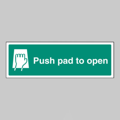 Push pad to open