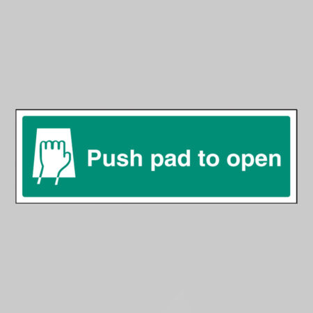 Push pad to open