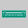 Push bar to open