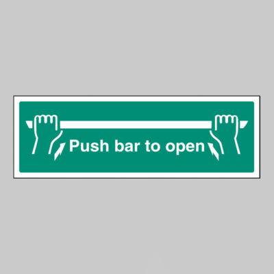 Push bar to open