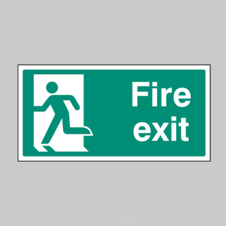 Final fire exit left symbol