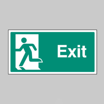 Final exit left symbol
