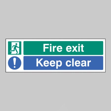 Fire exit keep clear