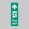 Fire exit arrow up (portrait)