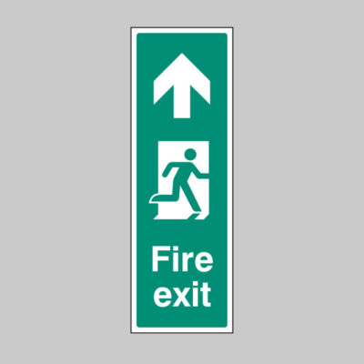 Fire exit arrow up (portrait)