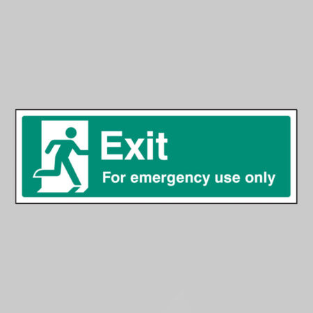 Exit for emergency use only