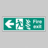 Fire exit arrow left - HTM
