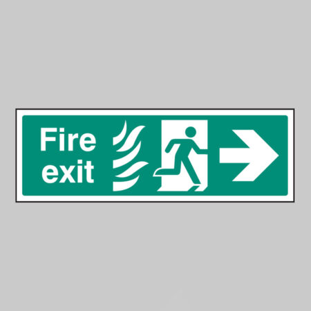 Fire exit arrow right - HTM