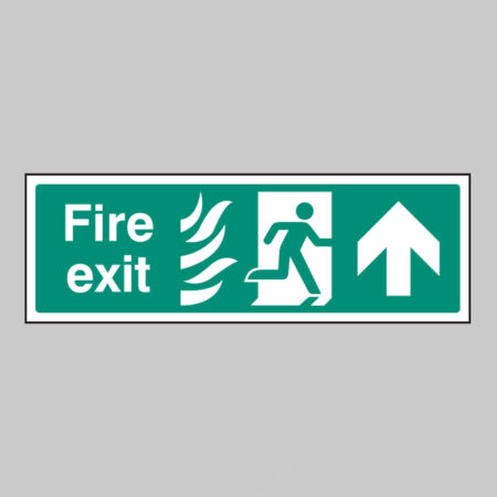 Fire exit arrow up - HTM