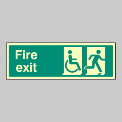 Disabled final fire exit