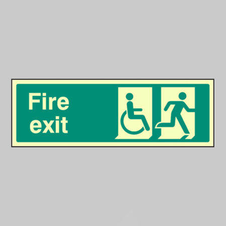 Disabled final fire exit