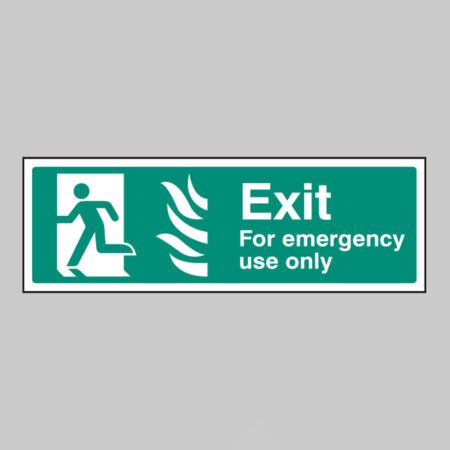 Exit for emergency use only left - HTM