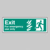 Exit for emergency use only right - HTM