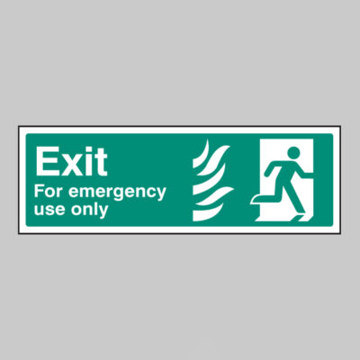 Exit for emergency use only right - HTM