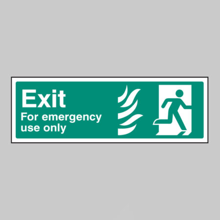 Exit for emergency use only right - HTM