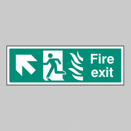 Fire exit - arrow up left HTM
