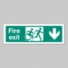 Disabled fire exit arrow down - inclusive design