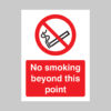 No smoking beyond this point