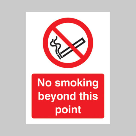 No smoking beyond this point