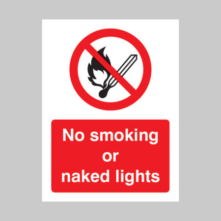 No smoking or naked lights