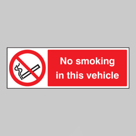 No smoking in the vehicle
