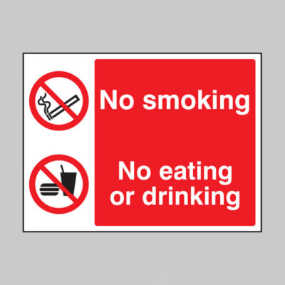 No smoking, no eating, no drinking
