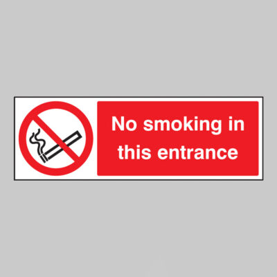 No smoking in this entrance