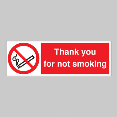 Thank you for not smoking