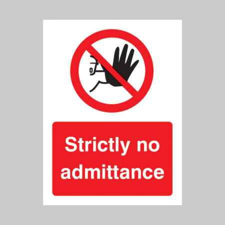 Strictly no admittance