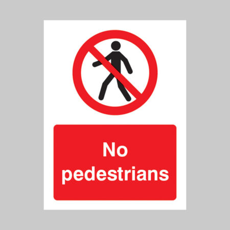 No pedestrians