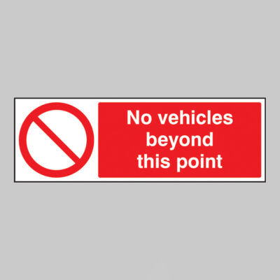No vehicles beyond this point