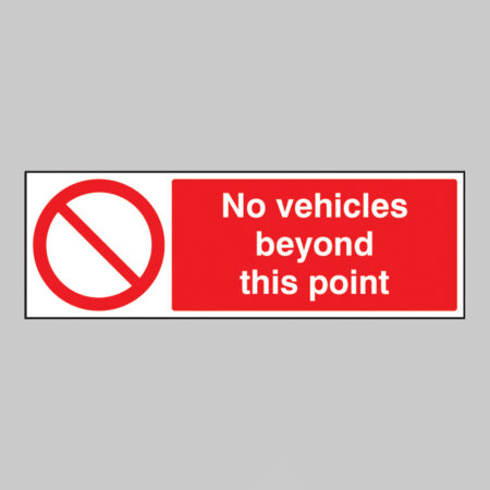 No vehicles beyond this point