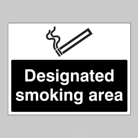 Designated smoking area (white/black)