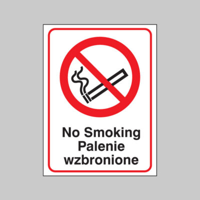 No smoking (english/polish)