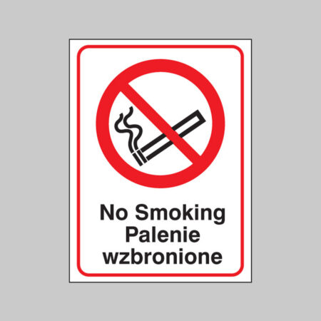 No smoking (english/polish)