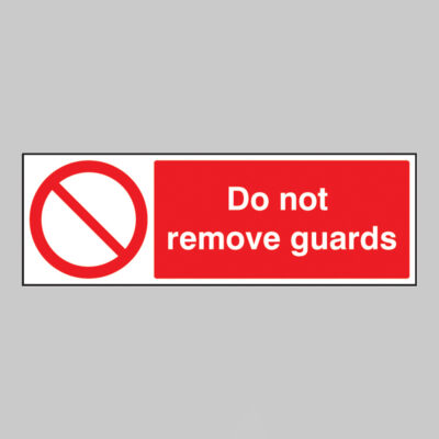Do not remove guards