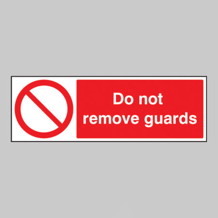 Do not remove guards