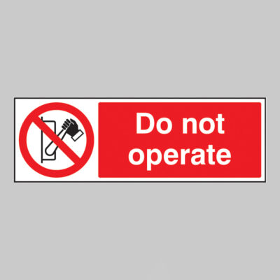 Do not operate