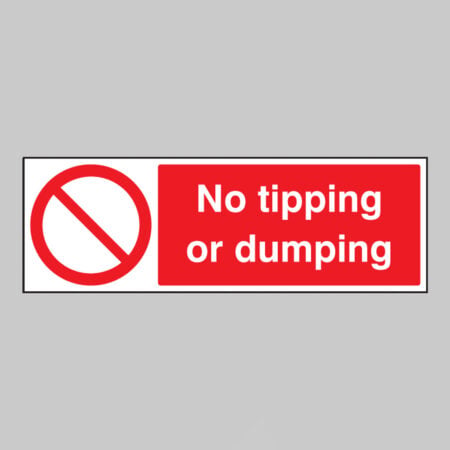 No tipping or dumping