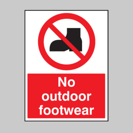 No outdoor footwear