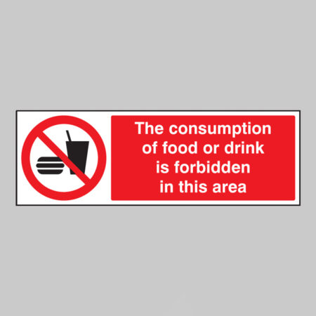 Consumption of food or drink is forbidden in this area