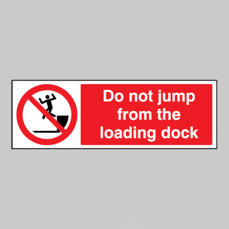 Do not jump from the loading dock