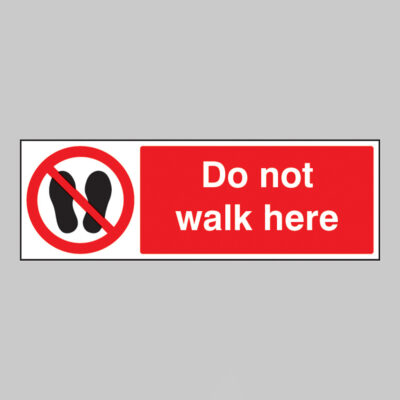Do not walk here