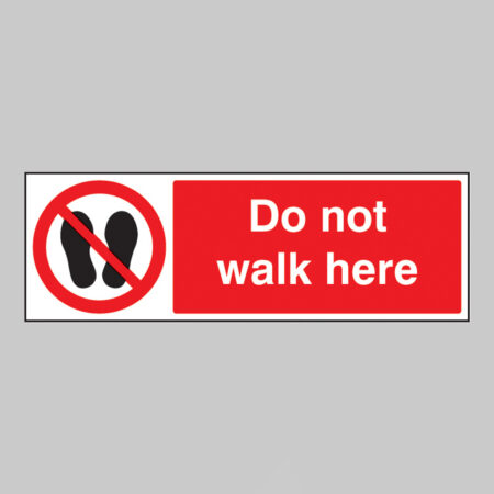 Do not walk here