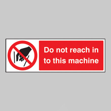Do not reach into this machine