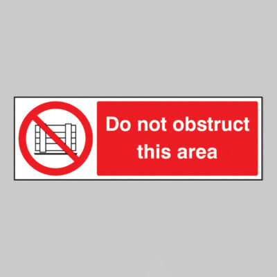 Do not obstruct this area