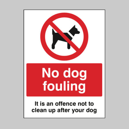 No dog fouling It is an offence not to clean up after your dog