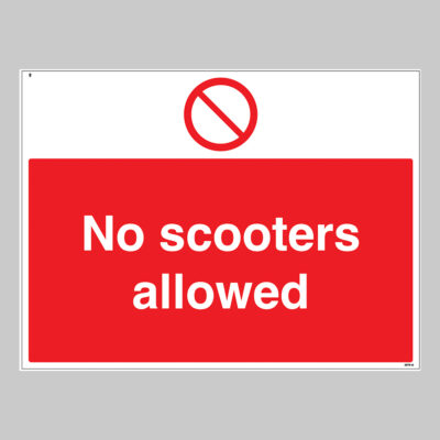 No scooters allowed