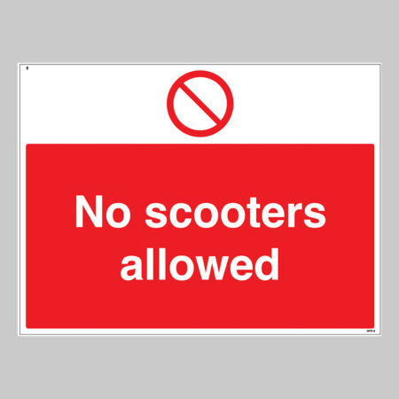 No scooters allowed