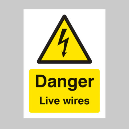 Danger live wires